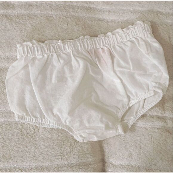 Ruby & Bloom White Cotton Diaper Cover - Picture 2 of 4